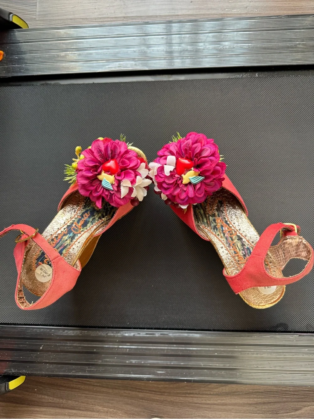 Irregular Choice French Villa Wedge Platform Sandals EU38